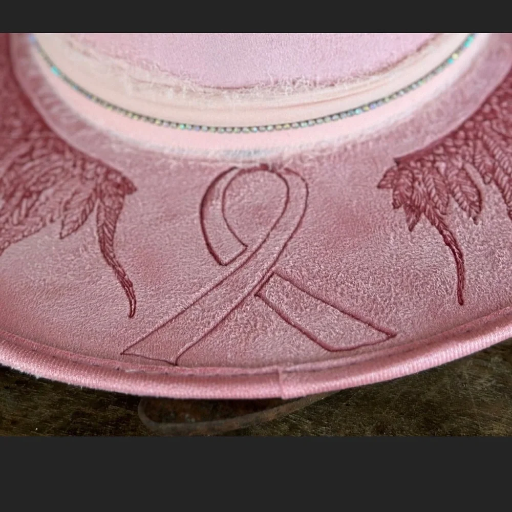 Breast cancer awareness memorial hat - Picture 4 of 6
